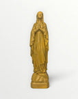 statuette de Lourdes couleur jaune curry 