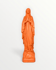statuette de Lourdes couleur orange 