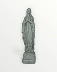 statuette de Lourdes couleur vert olive 
