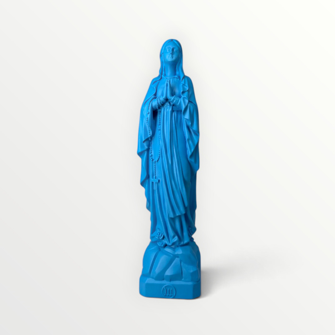 statuette de lourde 12 cm couleur bleu céleste