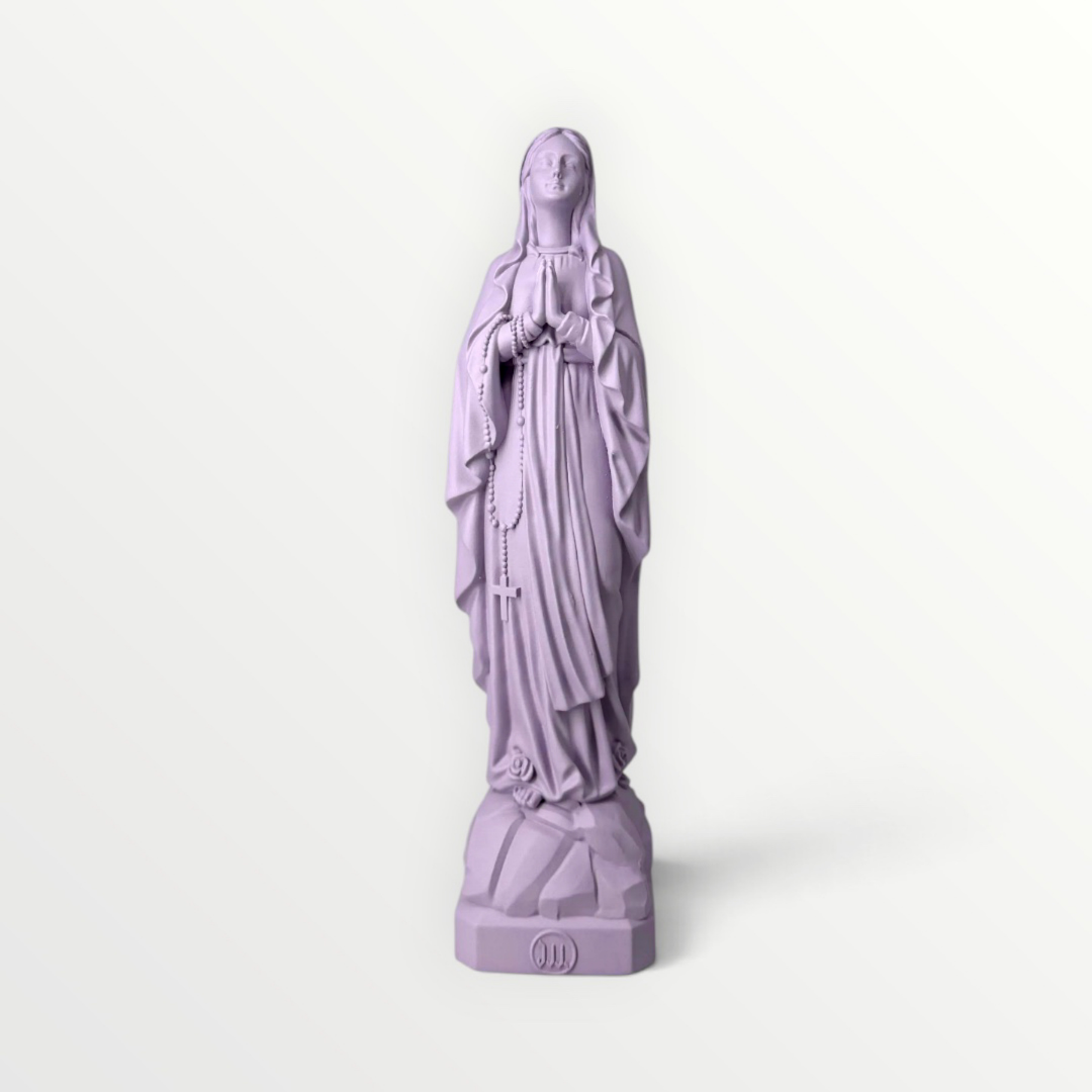 statuette de lourde 12 cm couleur violet hibiscus