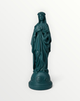 statuette marie aux fleurs bleu gloria 