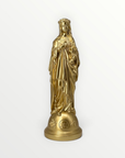 statuette marie aux fleurs or