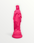 statuette marie aux fleurs rose pink