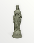 statuette marie aux fleurs vert olive