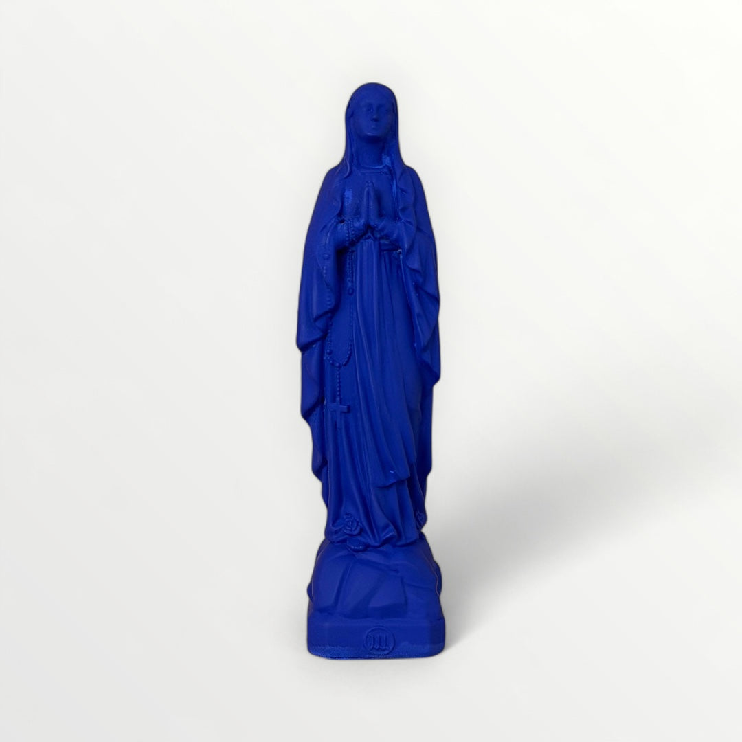 LIVE SHOPPING Statuette Vierge Marie Lourdes 17cm - bleu Indigo