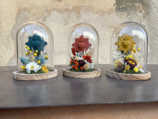 Ex-voto sous cloche 16cm