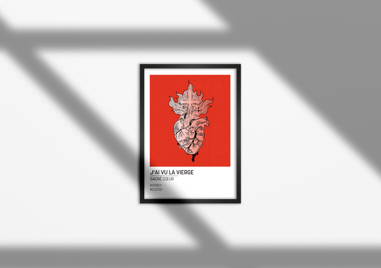 Affiche Sacré coeur - Format carte postale (10,5x14,8cm)